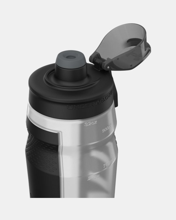 UA Playmaker Squeeze 32 oz. Water Bottle, White, pdpMainDesktop image number 4